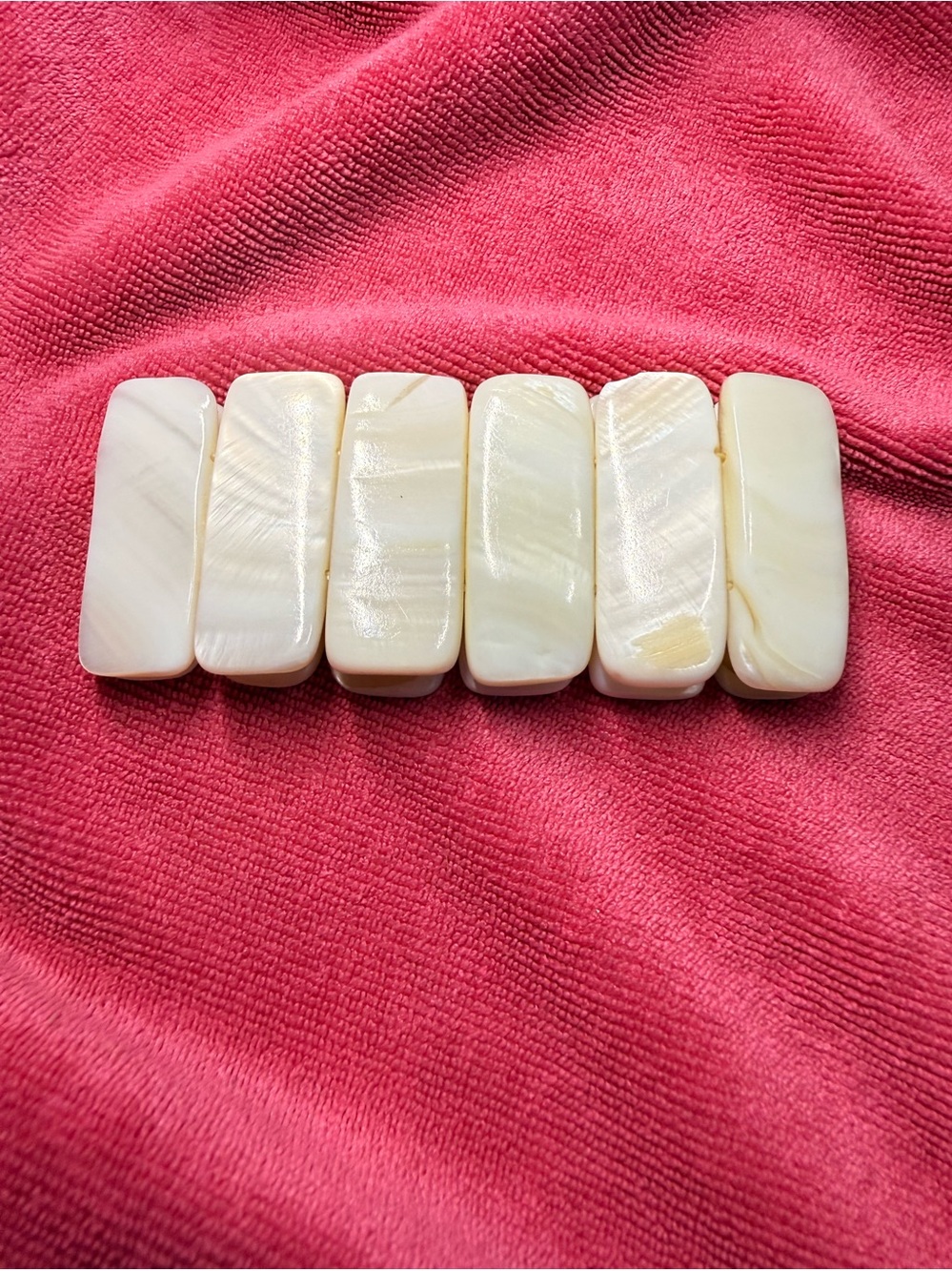 queen conch shell stretch tile bracelet Stretch Bracelet - White